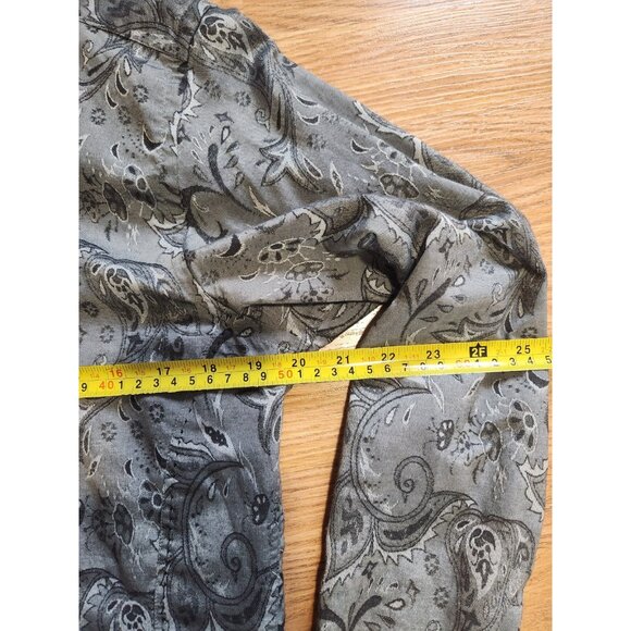 Au Noir Long Sleeves Shirt Size 3 Gray Pre-Owned - Picture 7 of 7